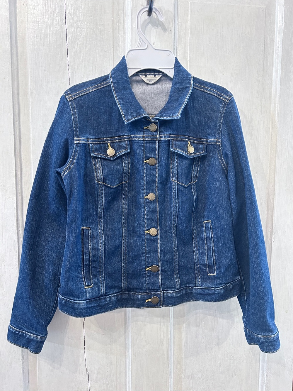 Lands' End Dark Blue Kids' Denim Jacket